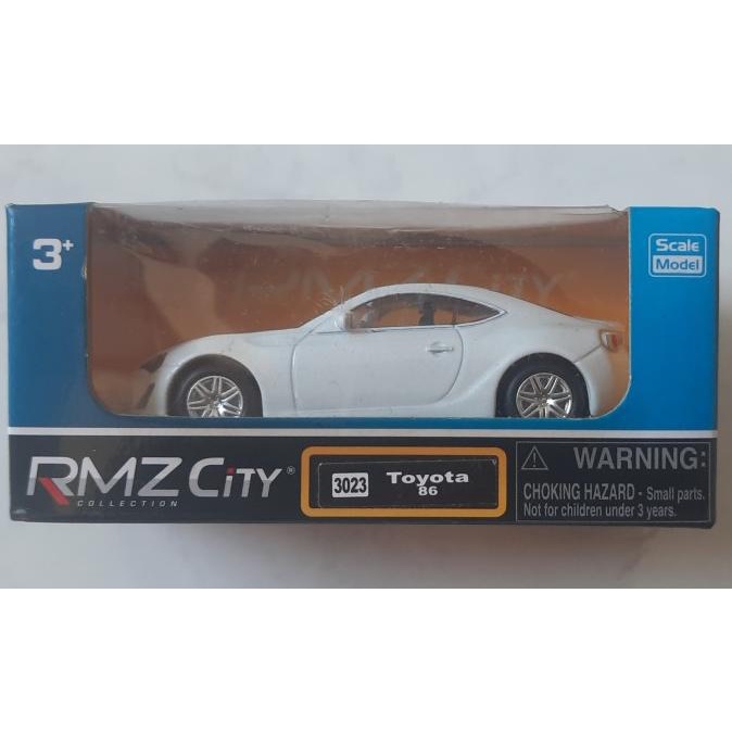 Hot wheels RMZ City 1:64 Toyota 86 putih white ban karet free wheel ok