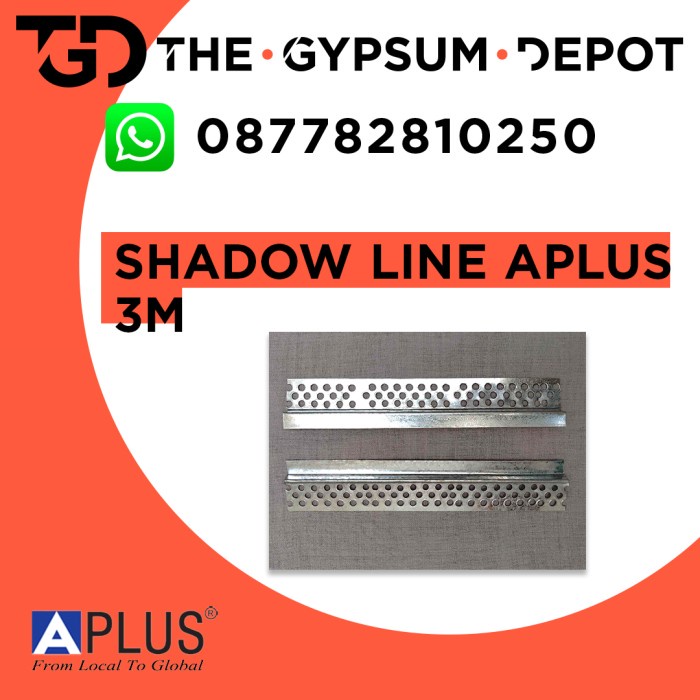 Jual Aplus Shadowline 3m / Shadow Line Lis Pinggir Minimalis | Shopee ...