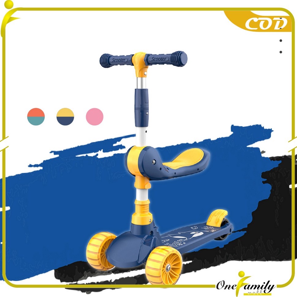 Jual Murah Meriah ONE-M290 Mainan Anak Skuter Otoped Sepeda Duduk 3 ...