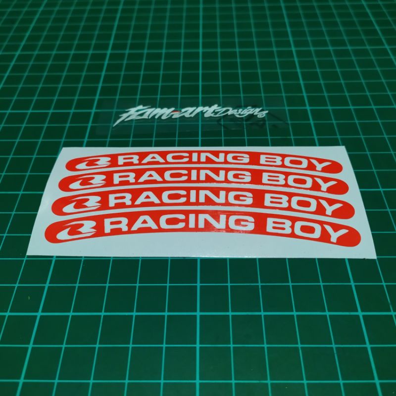 Jual Sticker Velg Rim RCB RACING BOY, Bahan Premium Super Glossy ...