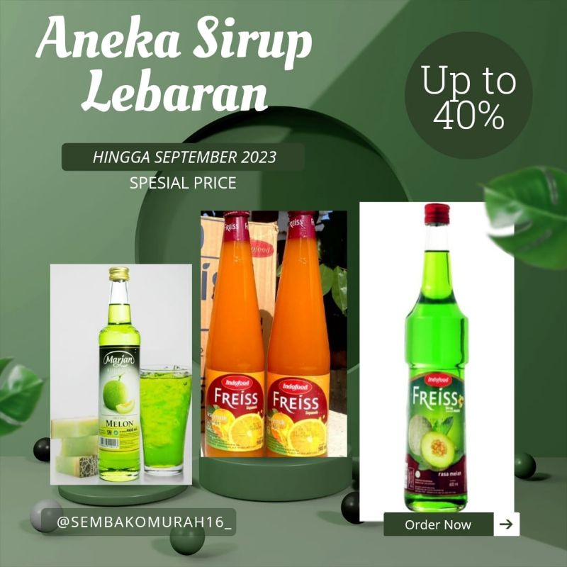Jual Sirup Freiss Indofood Squash jeruk 500ml syrup freis jeruk 500 ml ...