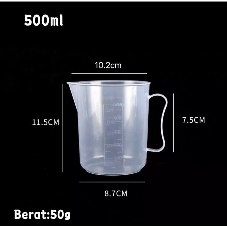 Jual Gelas Ukur Plastik Measuring Cup Gelas Takar Plastik Garis Bening Sbr Shopee Indonesia 3722