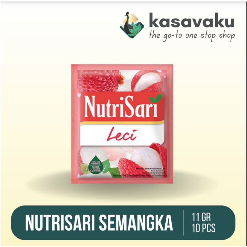 Jual NutriSari Aneka Rasa 11 Gr X 10Pcs 1 Renceng Nutri Sari Leci