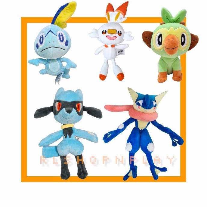 Jual Mainan Boneka Pokemon Pikachu Riolu Scorbunny Greninja Grookey ...