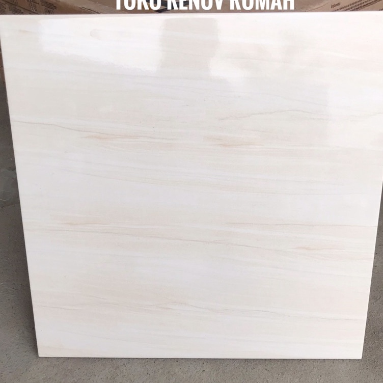Jual ・ rP KERAMIK LANTAI 50x50 putih motif marmer/ keramik lantai cream