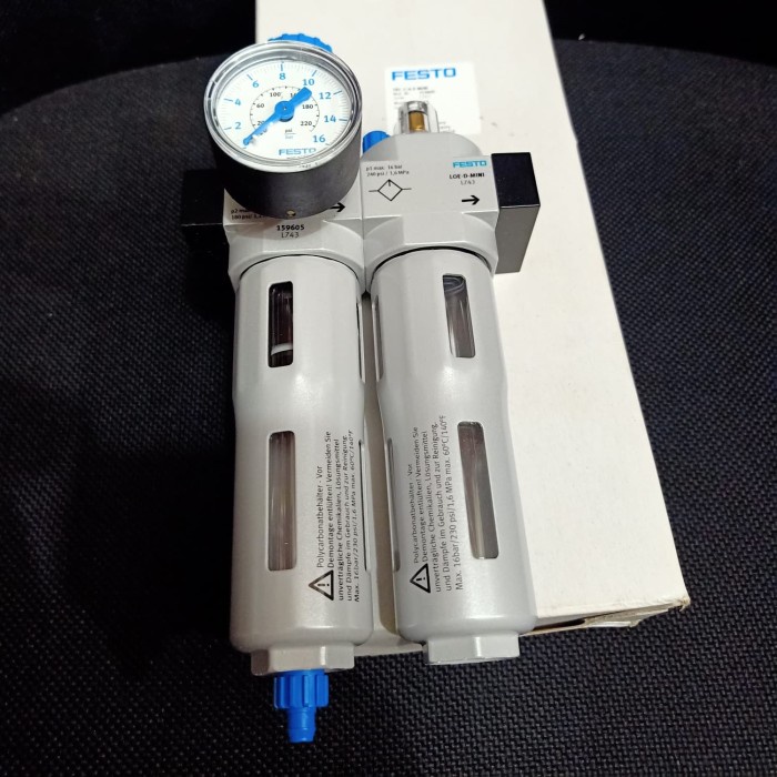 Jual FESTO AIR FILTER REGULATOR LUBRICATOR FRCDMINI1/4"INCH (16BAR