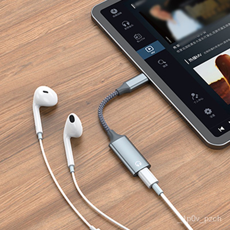 Jual &Type C to 8Pin Earphone Call Adapter USB C to iOS Headphone Audio ...