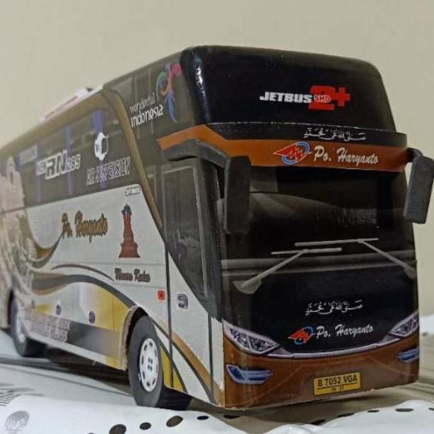 Jual PROMO!!! MINIATUR BUS BIS / MAINAN BUS BIS HARYANTO WAYANG LIVERY ...