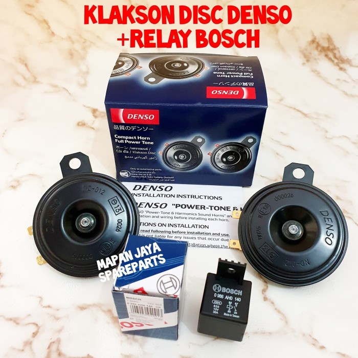 Jual KLAKSON DISC DENSO SUARA AVANZA INNOVA BONUS RELAY BOSCH top brand