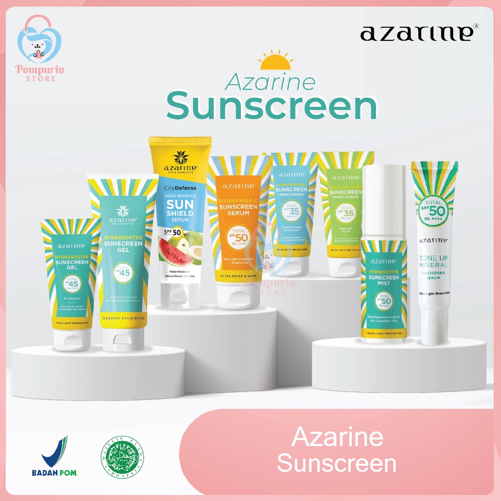 Jual Codeq C B Azarine Hydrasoothe Sunscreen Mist Hydramax C Sunscreen Serum Spf Pa