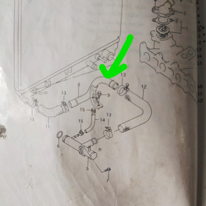 Jual Pipa Radiator Outlet Suzuki Escudo Lama,Vitara Original Sgp Kode ...