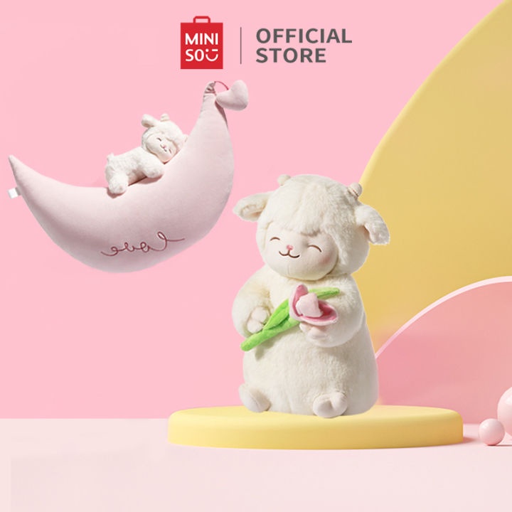 Jual Denpasar Cod Bali Miniso Lazy Sheep Plush Toy With Strawberry Lamb