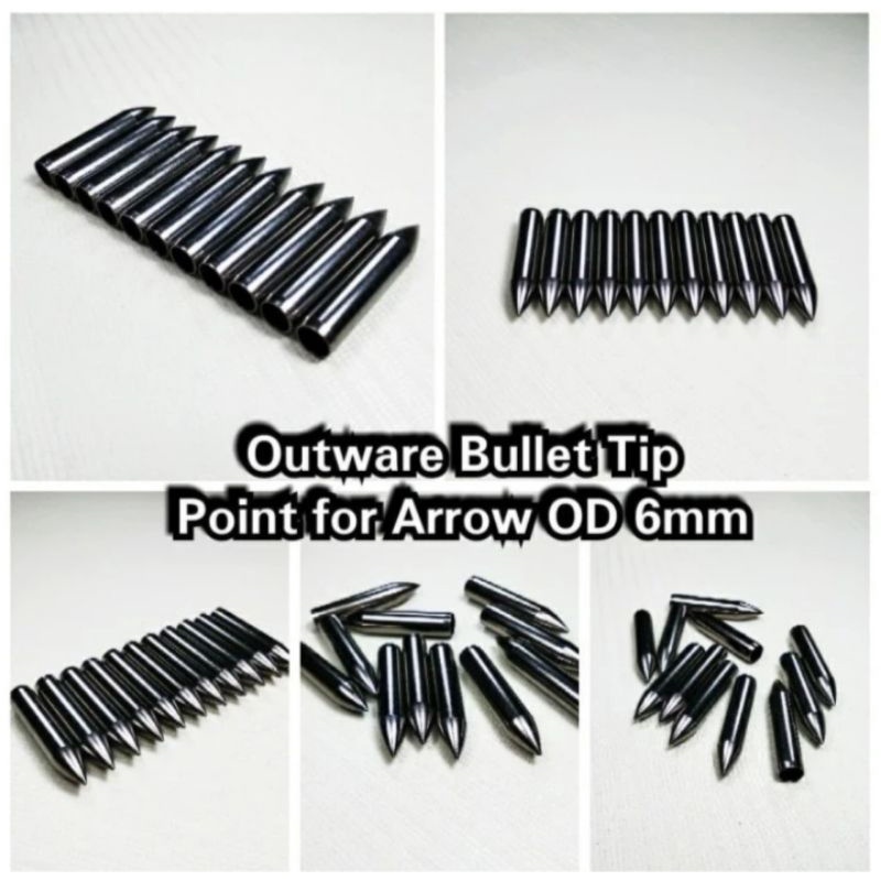 Jual Point Arrow 6mm - Mata Arrow Import - Outware Bullet Tip | Shopee ...