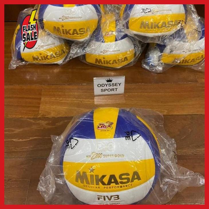 Jual Bola Voli Volly Volley Mikasa Mv Super Gold Original Aviantibora Shopee