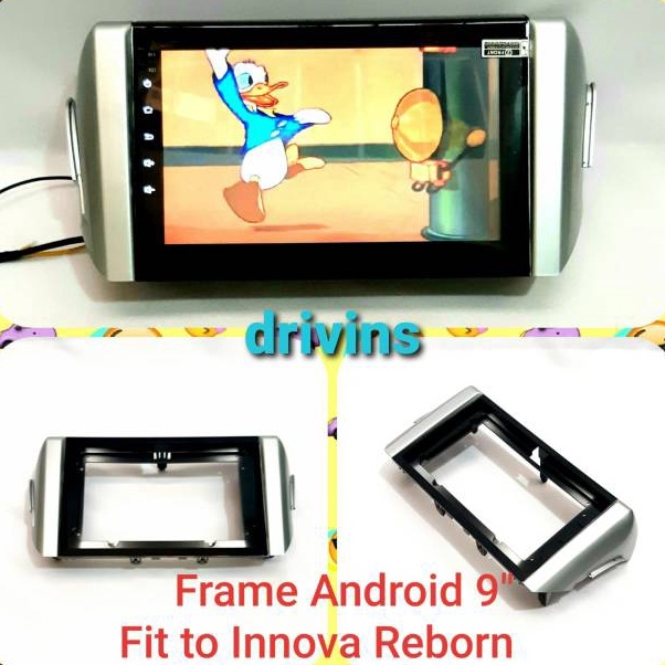 Jual Qtu FRAME HEAD UNIT DOUBLE DIN ANDROID INNOVA REBORN 9” INCH DAN ...
