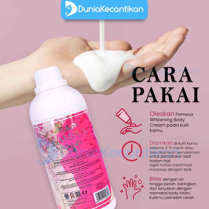 Jual fameux body cream(bleaching) 250 ml Shopee Indonesia