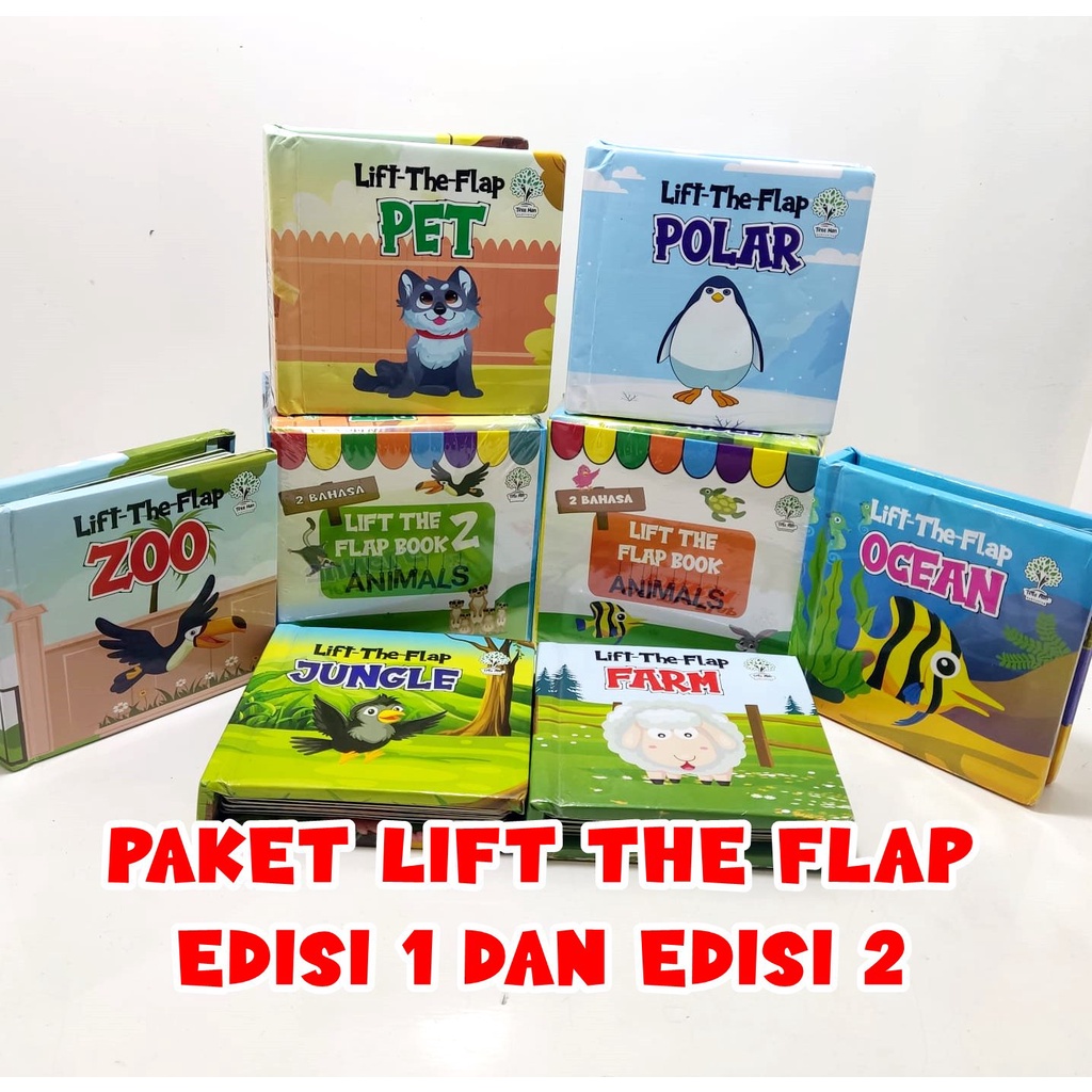 Jual TPBL PAKET LIFT THE FLAP BOOK EDISI 1 DAN EDISI 2 / BUKU CERITA ...