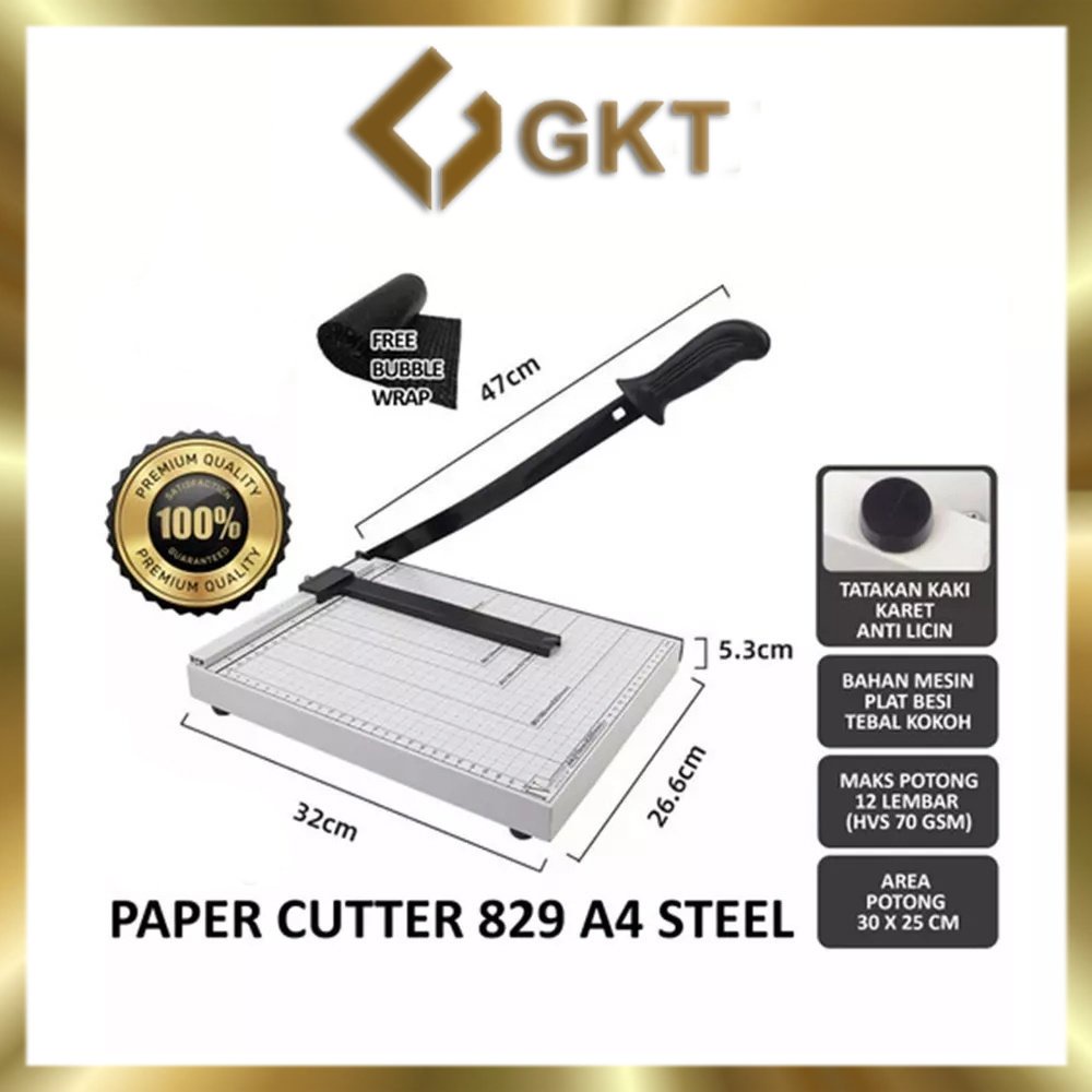 Jual Paper Cutter B4 A4 A4 A5 Besi Kayu Alat Potong Mesin