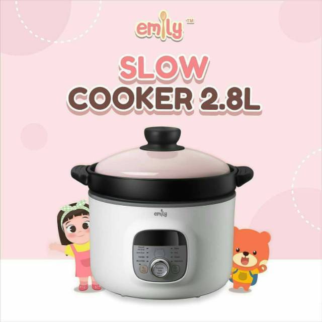 Jual Emily Slow Cooker Kapasitas 2.8L Baby Food Emily Shopee Indonesia