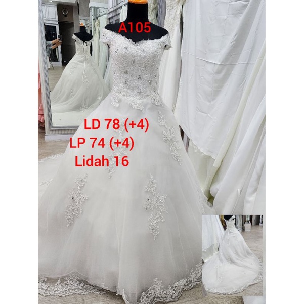Jual GAUN PENGANTIN / WEDDING GOWN PRELOVED /GAUN PESTA/BRIDE