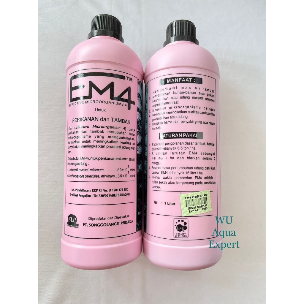 Jual EM4 Perikanan Dan Tambak 1 Liter Kultur Mikroorganisme Molase 