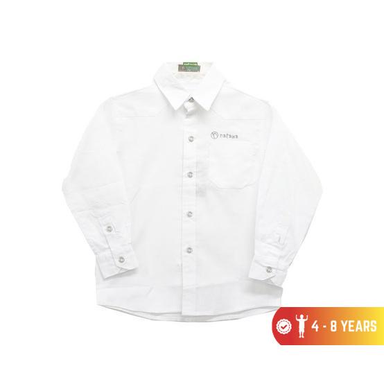 Jual Natawa Kemeja Anak & Junior Putih Bordir Natawa Depan | Shopee ...