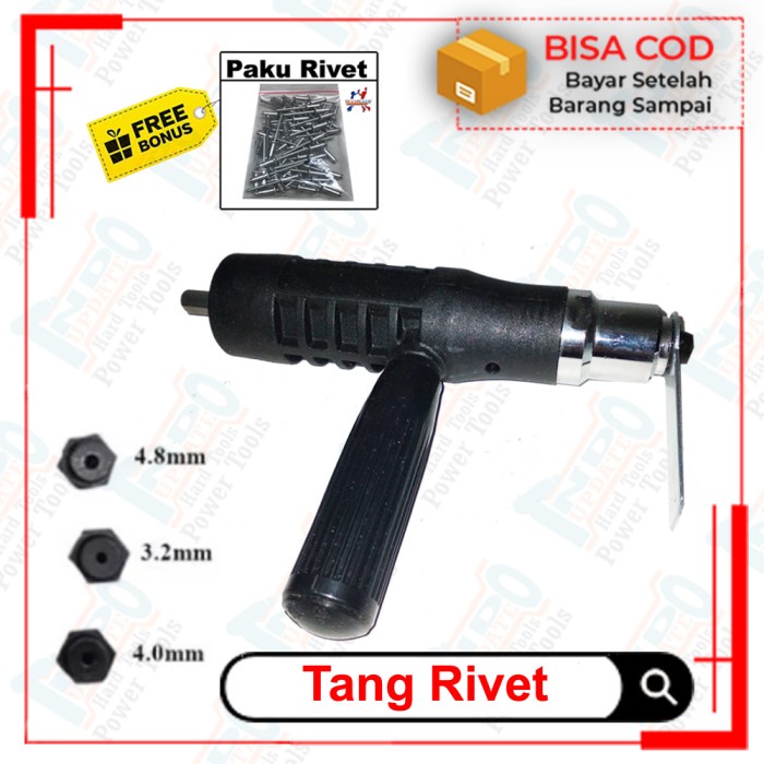 Jual Adaptor Tang Mesin Bor Rivet Paku Ripet Plastik Elektrik Gun