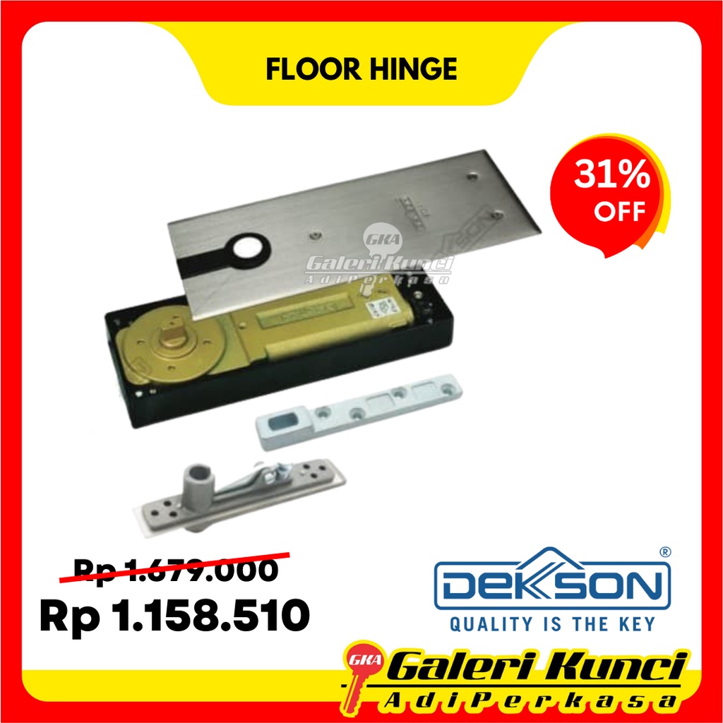 Jual Floor Hinge Dekson Dekkson FH DKS SSS Engsel Tanam Pintu Kaca Shopee Indonesia