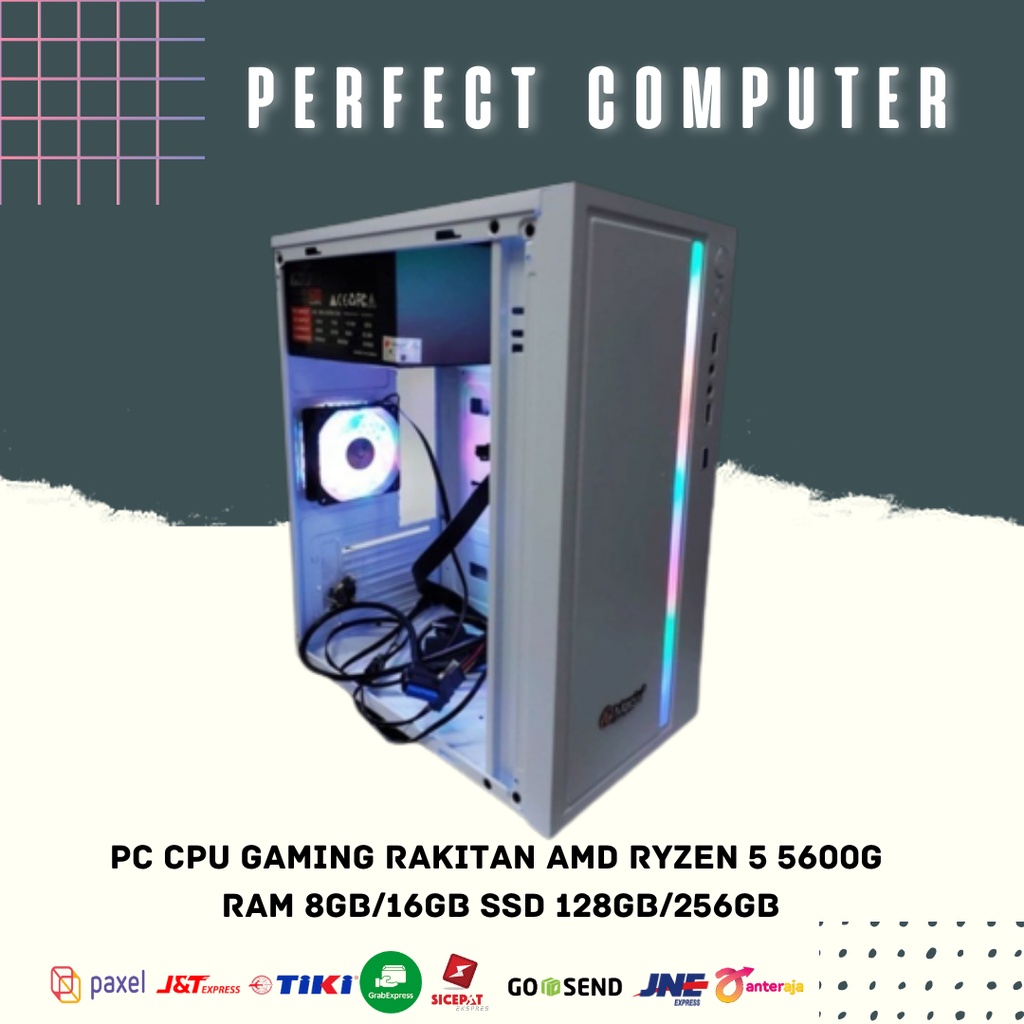 Jual Pc Cpu Gaming Rakitan Amd Ryzen G Ram Gb Gb Ssd Gb Gb Shopee Indonesia