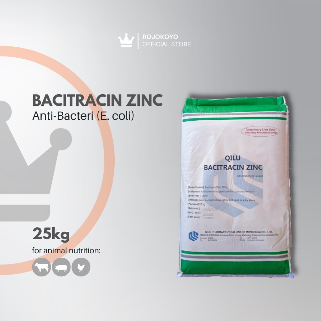 Jual Bacitracin Zinc Qilu Premix 25 kg Shopee Indonesia