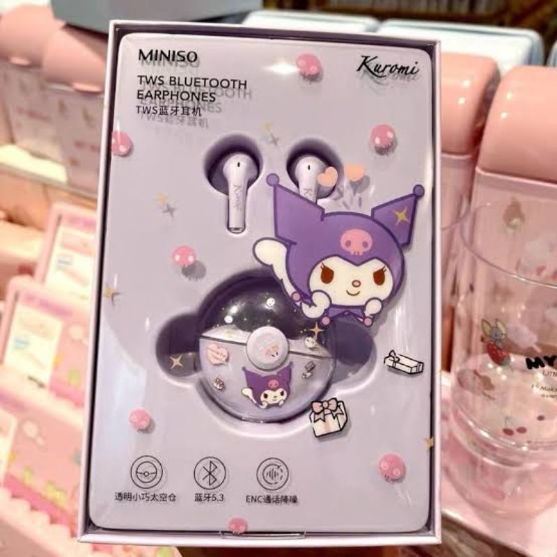 Jual Sanrio x Miniso Kuromi TWS Earphones Cinnamoroll TWS Earphones