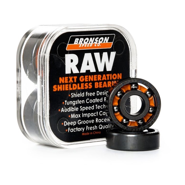 Jual Skateboard bearing Bronson speed RAW Shieldless usa original