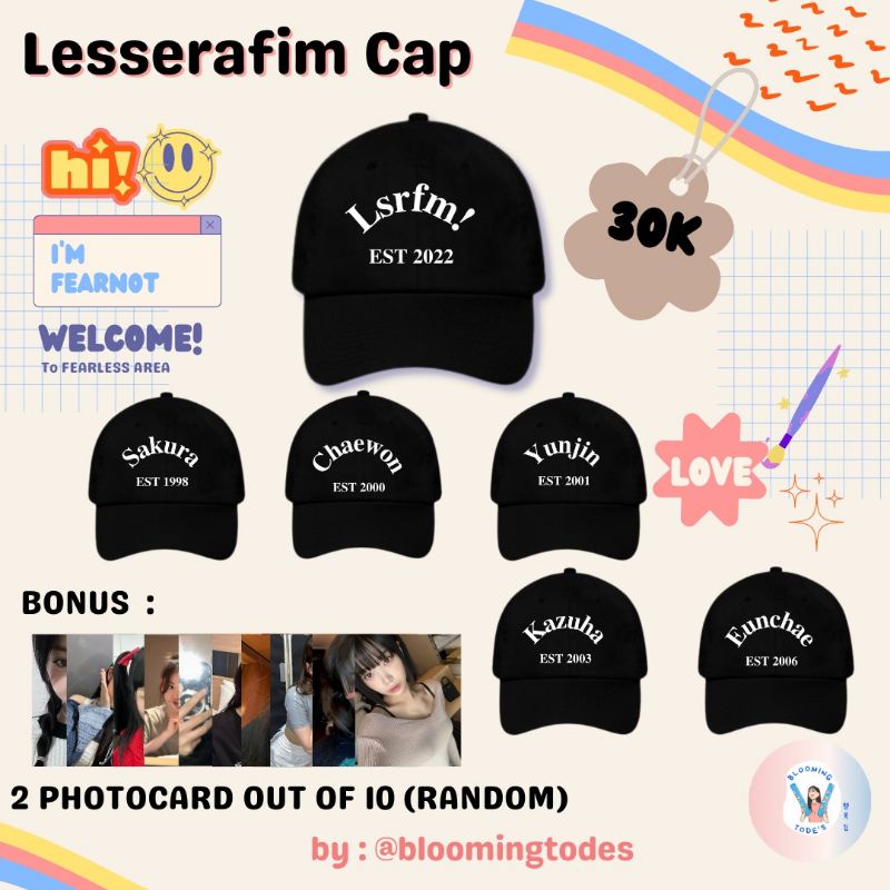 Jual Lesserafim Cap (Hat) - Fanmade | Shopee Indonesia