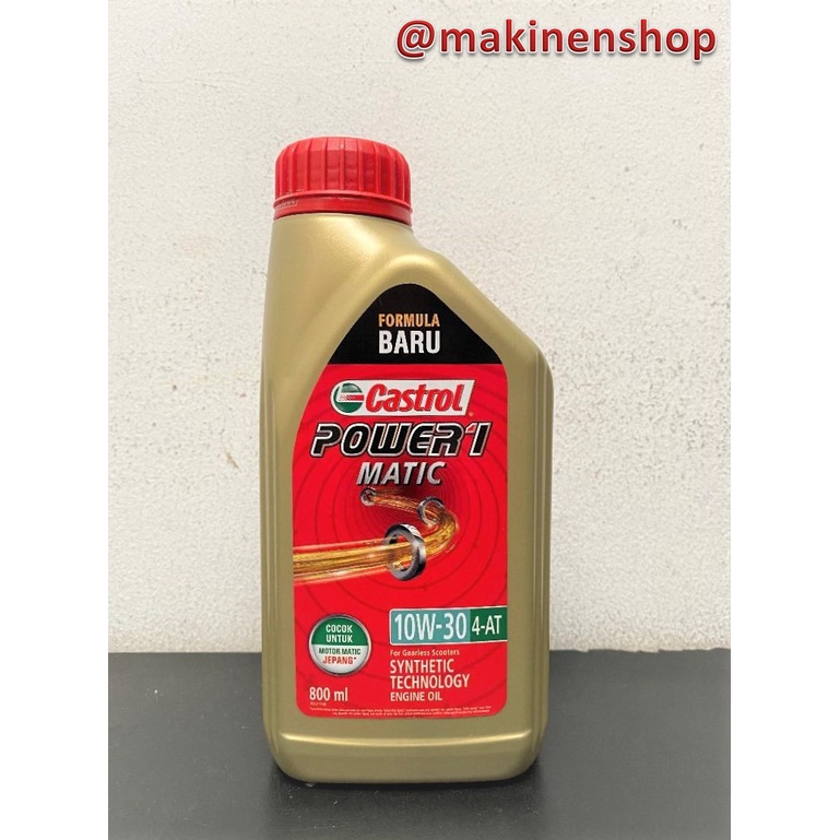 Jual Oli Motor Castrol Power 1 Matic 10W 30 4-AT | Shopee Indonesia