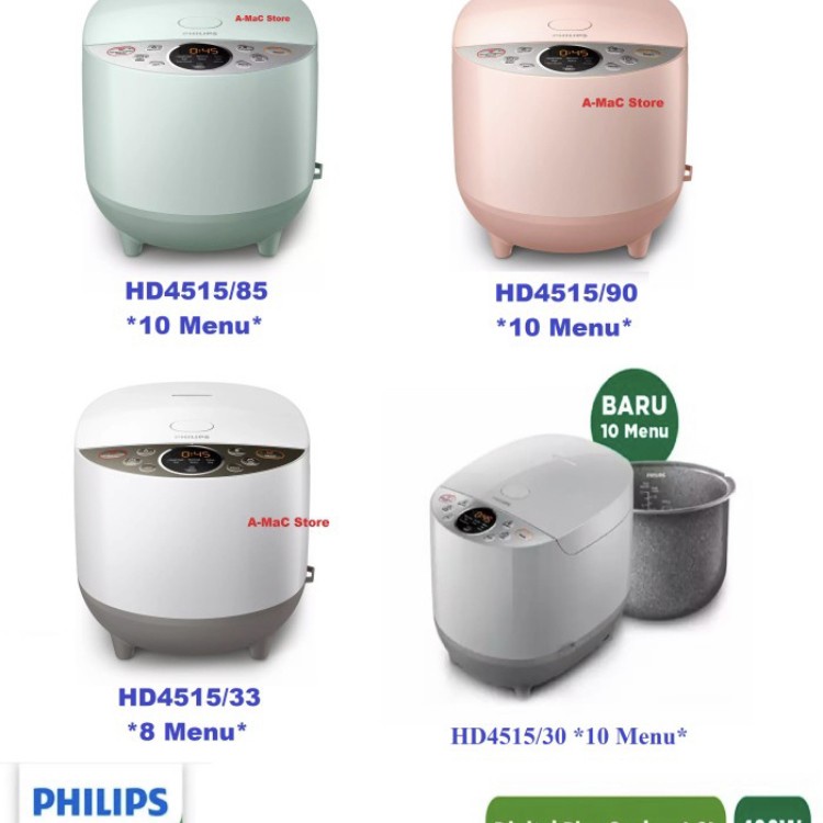 Jual Philips Digital Rice Cooker 1.8L Fuzzy Logic Bakuhanseki HD4515