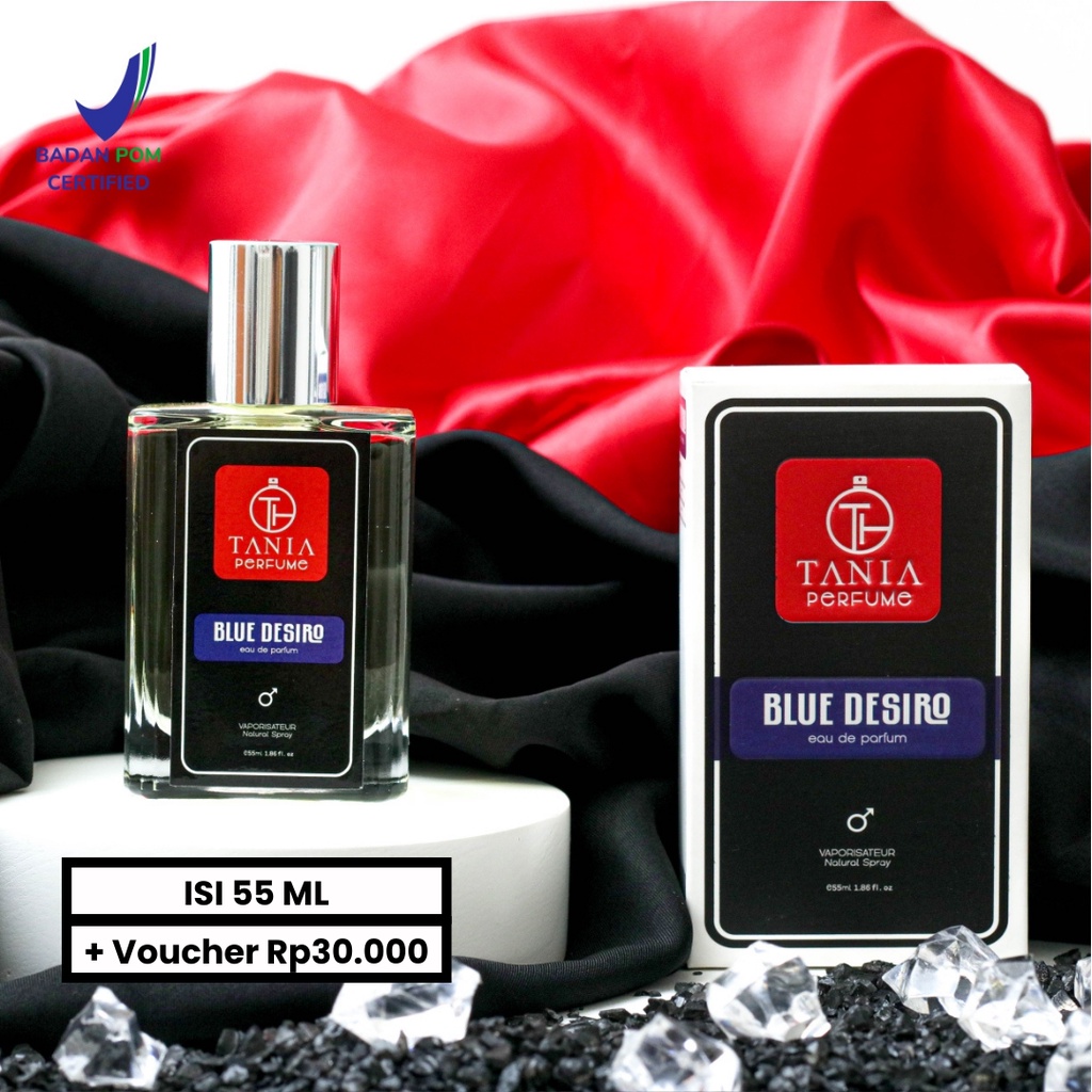 TANIA PERFUME - BLUE DESIRO - DNHIL BLUE - PARFUM PRIA SEGAR TAHAN