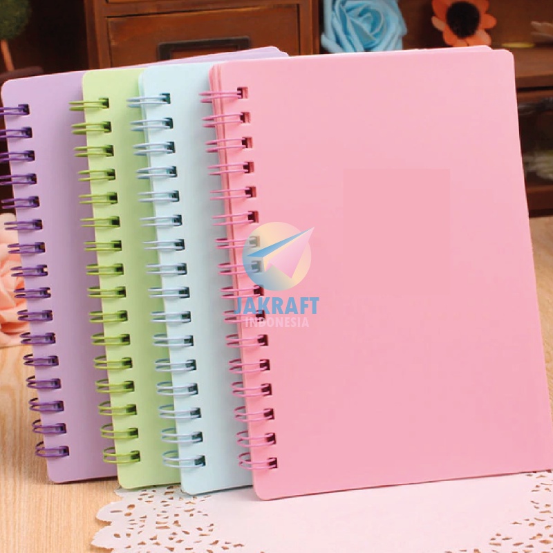 Jual (1 Pcs) Notebook Spiral Kawat Sedang A5 WENGU B10111 Cover Warna ...