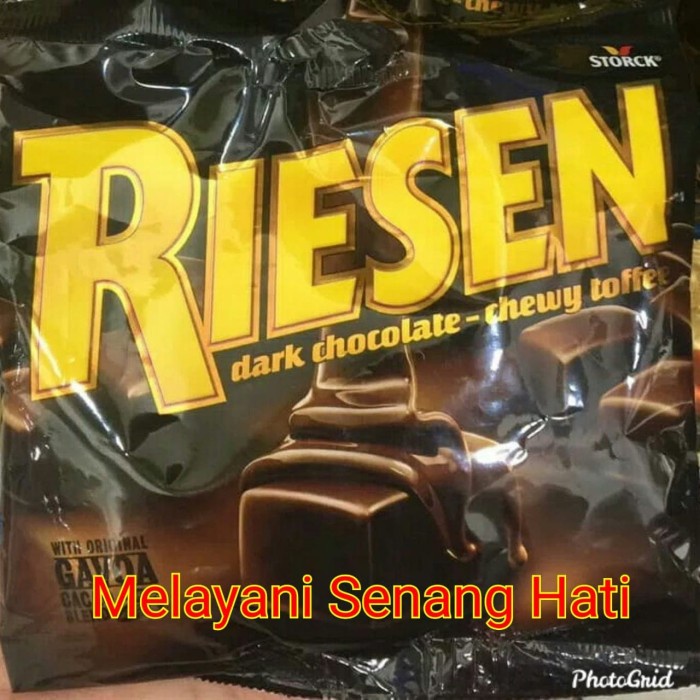Jual PROMO!! Riesen Dark Chocolate Chewy Toffee Caramel Candy-Coklat Import | Shopee Indonesia