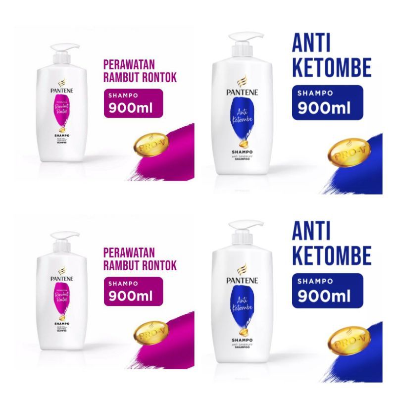 Jual Pantene Shampo Anti Ketombe | Anti Rontok 900ml | Shopee Indonesia