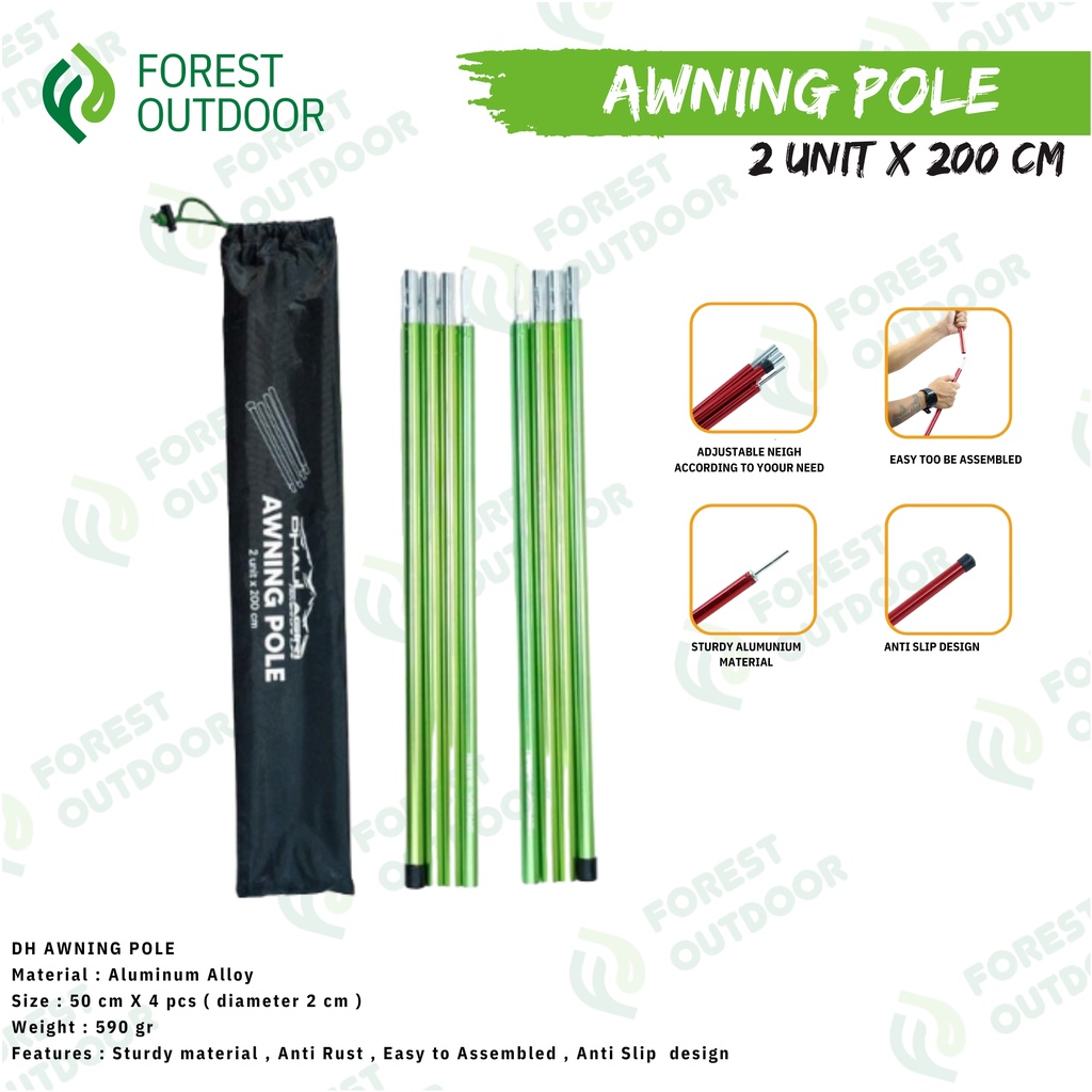 Jual Dhaulagiri Awning Pole Cm Tiang Tenda Tiang Flysheet Tiang Flysheet Aluminium Alloy