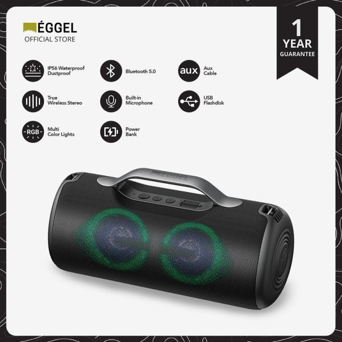 Jual Speaker Eggel Elite Xl Wireless Bluetooth Portable Waterproof Outdoor Shopee Indonesia