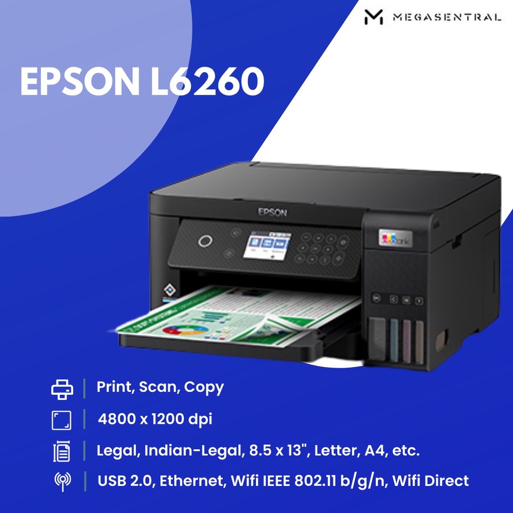 Jual Printer Epson Ecotank L6260 Print Scan Copy Wifi Duplex Shopee Indonesia 0279