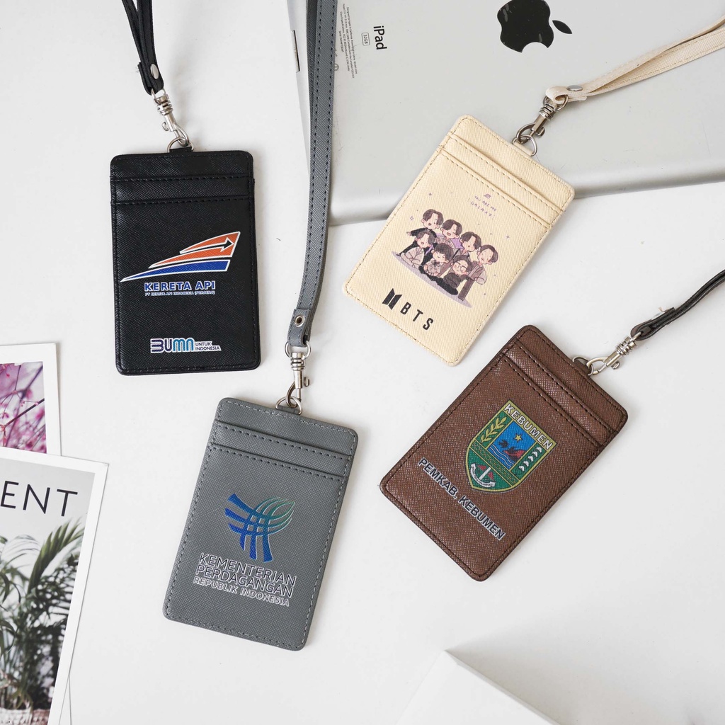 Jual CUSTOM ID Card Holder FREE PRINT/SAGA Shopee Indonesia