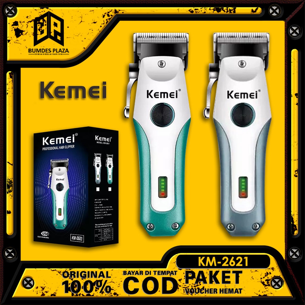 Jual Clipper Rambut Kemei KM-2621 Alat Cukur Elektrik Pangkas Rambut ...