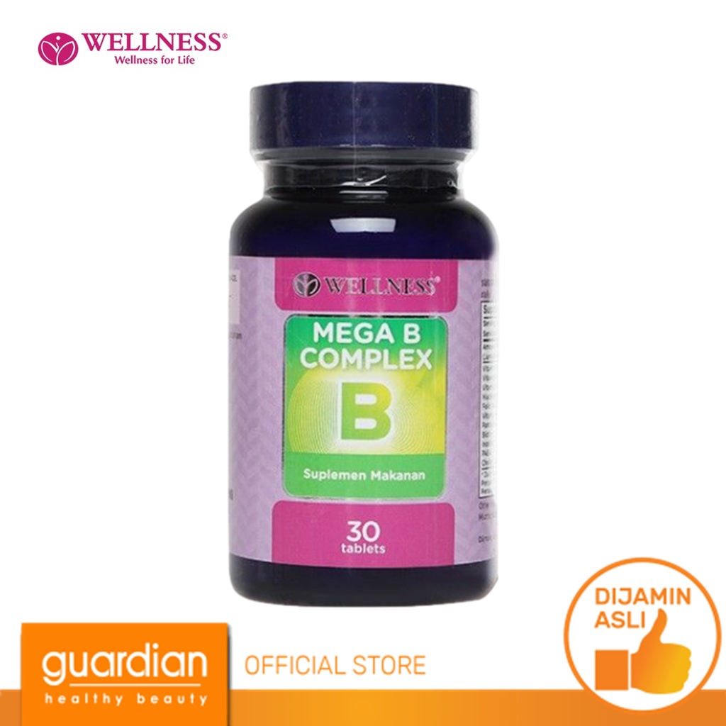 Jual WELLNESS Mega B Complex 30s Memenuhi Kebutuhan Vitamin B Kompleks ...