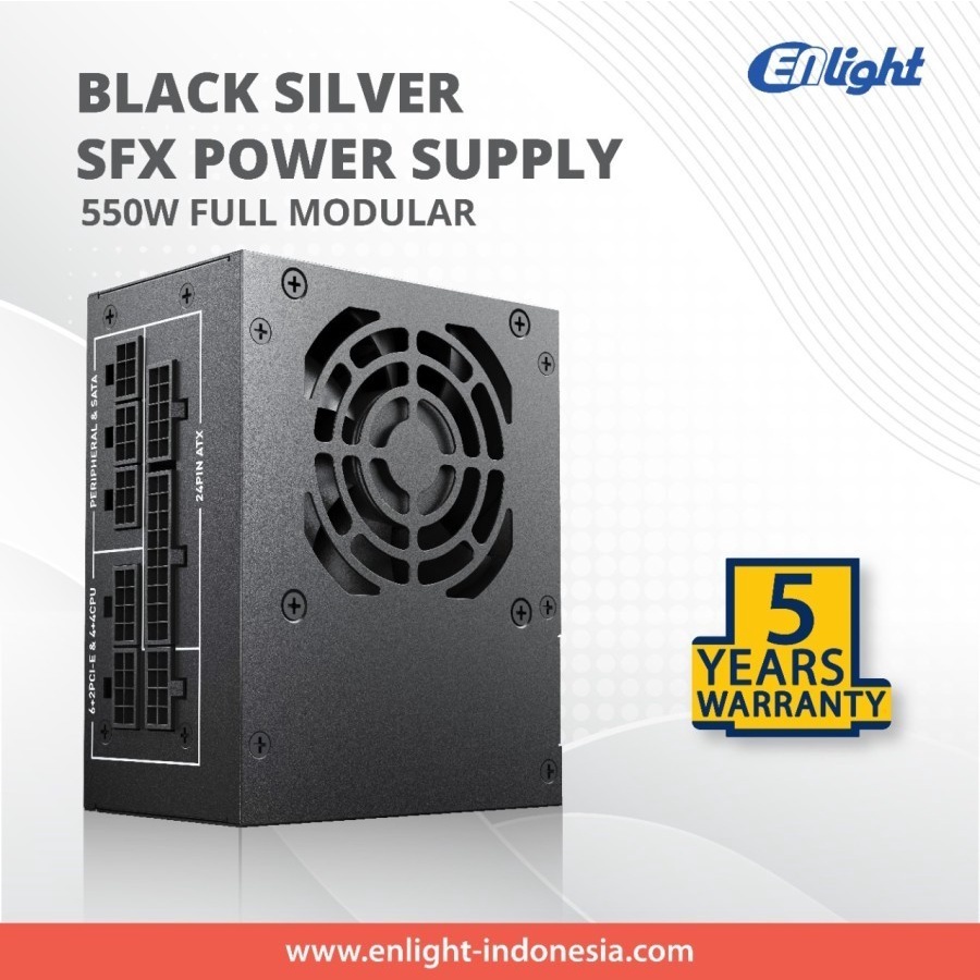 Jual Enlight W Sfx Gold Full Modular Mini Itx Psu Shopee Indonesia