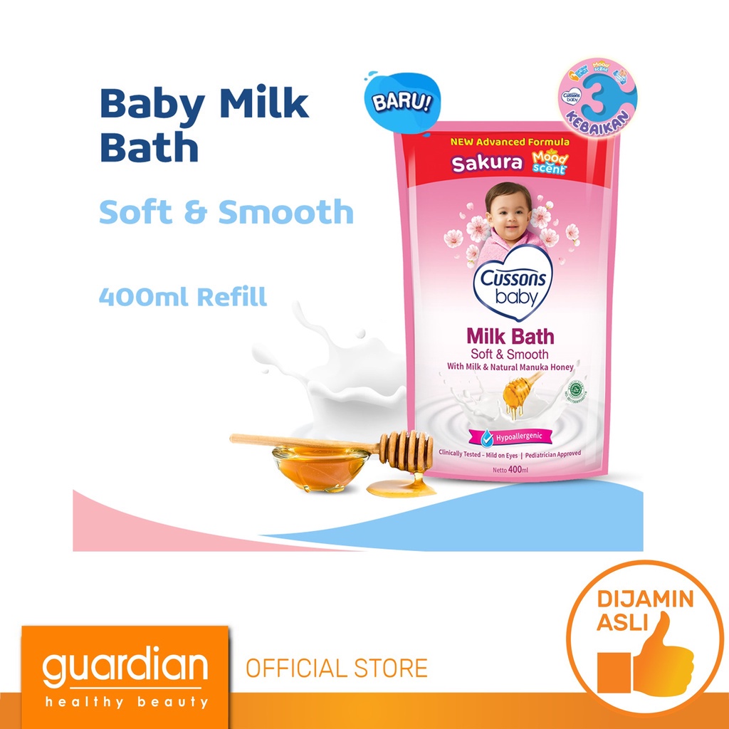 Jual CUSSONS BABY Milk Bath Soft & Smooth 400ml | Shopee Indonesia
