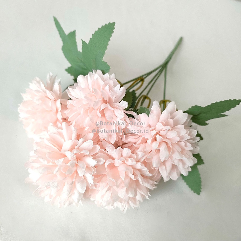 Jual Artificial Flower Pompom Mum Dandelion Premium Bunga Palstik Bunga ...