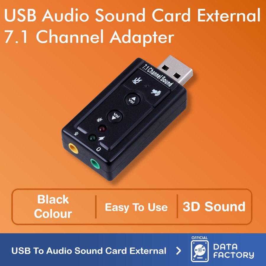 Jual Converter Sound Card Adapter USB 7.1 Channel External Konverter ...