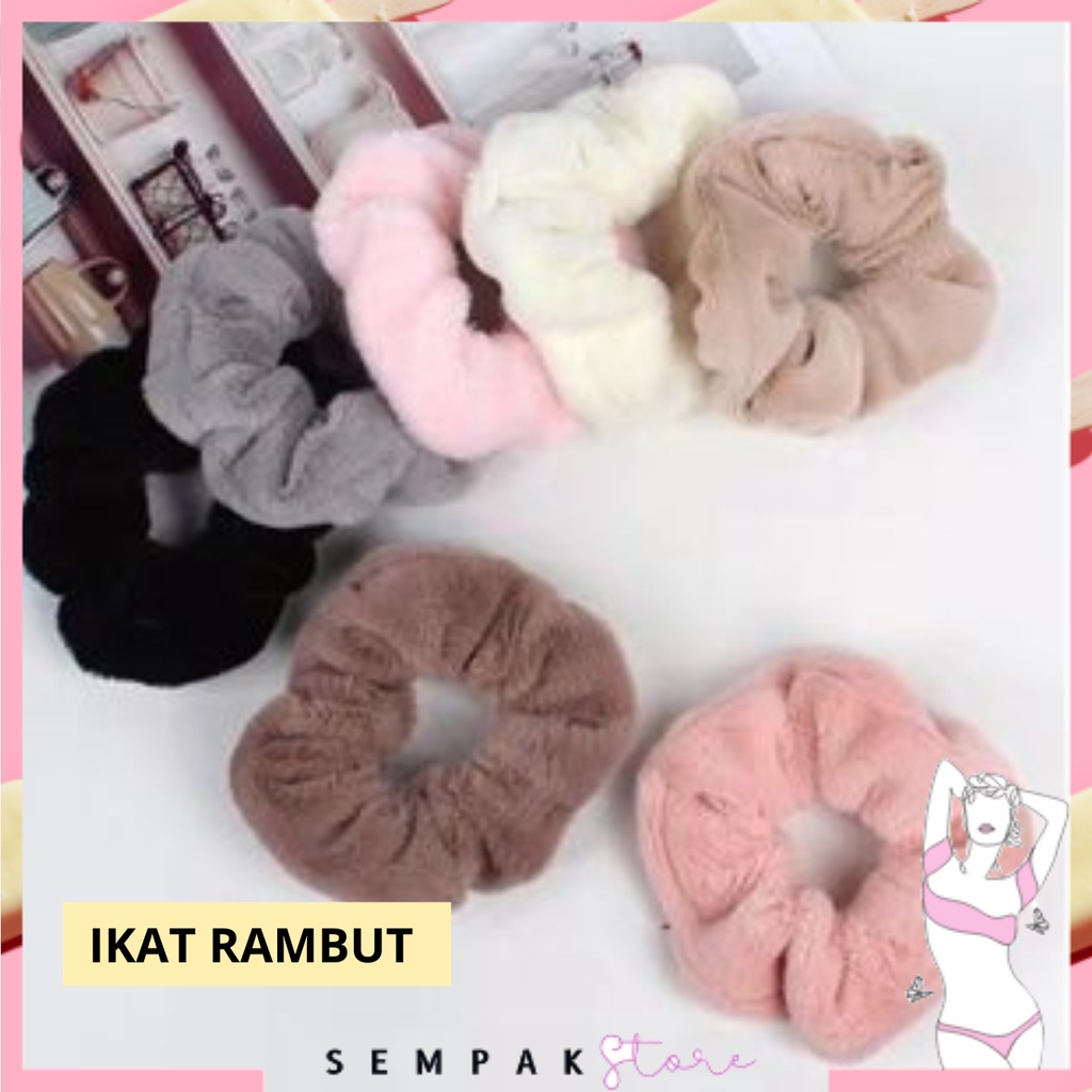 Jual Ss Ikat Rambut Scrunchie Korea Hijab Gelang Hairband Kunciran Cepol Jilbab Lingkar Besar 